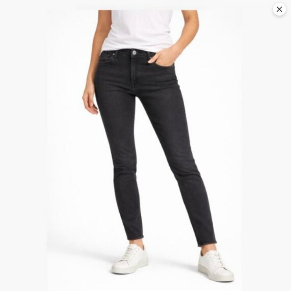 Express Black Mid Rise Stretch Legging Jeans Size 2R #2214